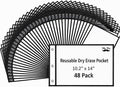 Mr. Pen- Reusable Dry Erase Pockets, 48 Pack, Classroom Supplies by MrPen