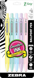 Zebra Pen Z-Grip Pastel Retractable Ballpoint Pen, 1.0mm Medium Point, by ZebraPen