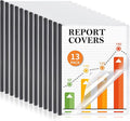 13 Pack Report Covers with Sliding Bar, Presentation Folders Resume Document by COIDEA
