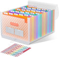 ThinkTex 26 Pockets Expanding File Folders, Accordion File Organizer by ThinkTex
