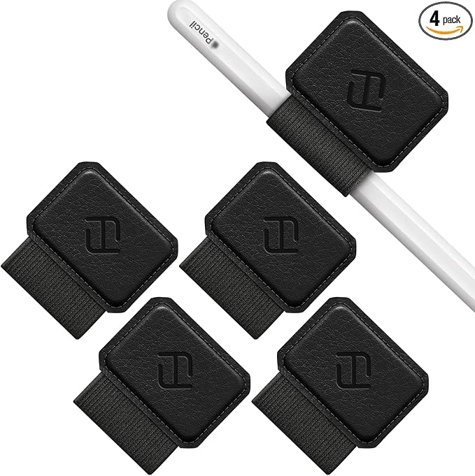 Fintie 4 Pack Pen Loop Holder for Apple Pencil Pro, Apple Pencil and Stylus Pens by Fintie
