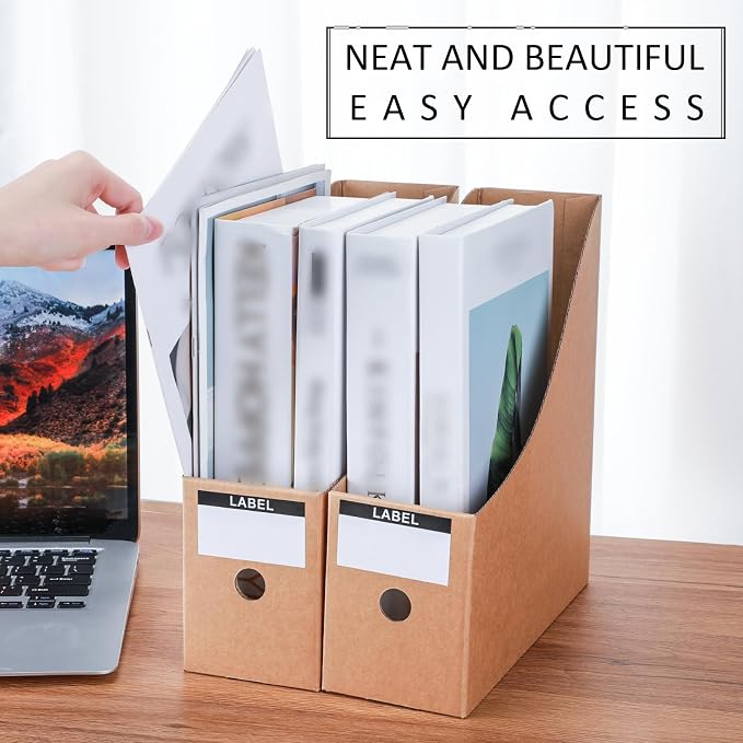 Geyee 50 Pcs Cardboard Magazine Holder Magazine File Holder Magazine Storage - Image 5