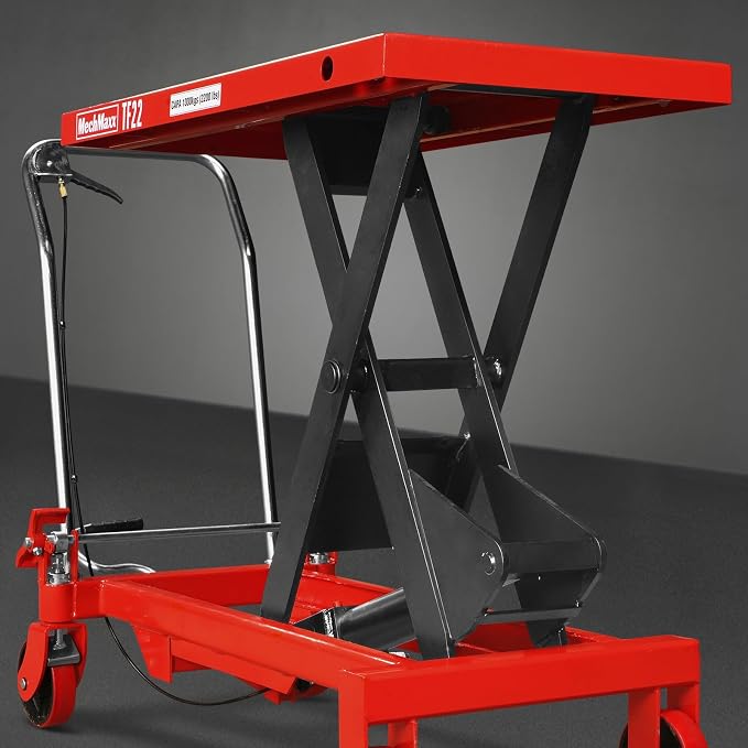 Mechmaxx Mobile Scissor Lift Table Cart 2200lb Capacity, Platform Size39.4" x - Image 7