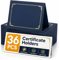 36 Packs Certificate Covers, 250gsm Navy Blue Diploma Holders by Unknown