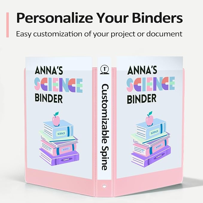 BinderX Extra Durable 3 Ring Binder, Round Rings 2 Inch Binder, Fits 450 Sheets - Image 5