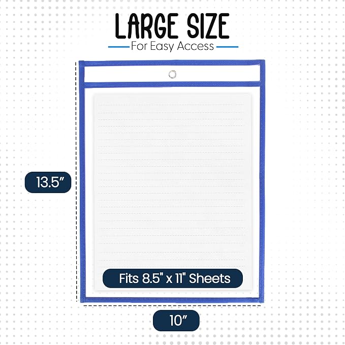 Essex Wares - 5 Pack, Job Ticket Holders, Reusable & Easy Erase Plastic Invoice - Image 2