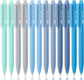 Mr. Pen- Retractable Gel Pens, 12 Pack, Sky Blue Barrel | Fine Point 0.5mm by MrPen