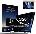 4-Way Laptop Privacy Screen Shield 16 Inch 16:10 Aspect, Removable 360° Privacy by Halloive