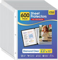 KTRIO Sheet Protectors for 3 Ring Binder 600 Pack, Plastic Sleeves 8.5 x 11 | by KTRIO