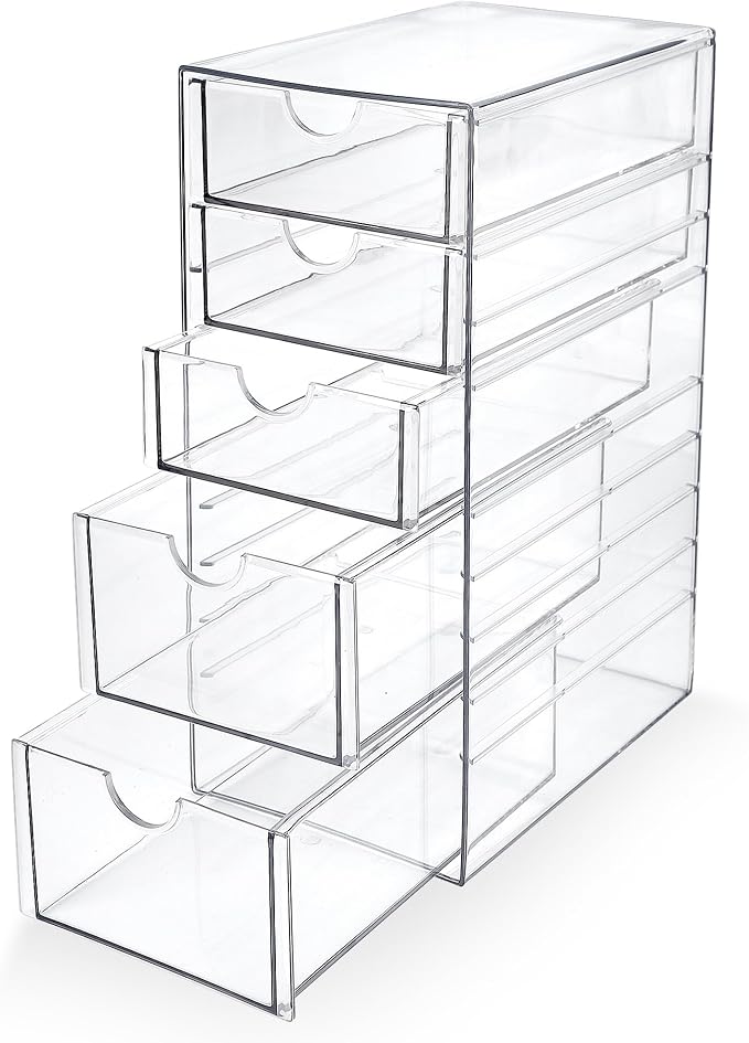 Prsildan Hair Accessories Organizer Acrylic Drawer by Prsildan