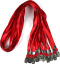 Ollain Lanyards for Id Badges Nylon Neck Flat Cruise Lanyard Bulldog Clips by Ollain
