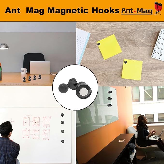 Ant Mag Magnetic Push Pins 48pcs Strong Whtieboard Pins Magnets Perfect Use - Image 5