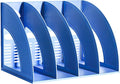 SAYEEC File Holder Storage Folder 4 Compartment Standing Desktop Hollow by SAYEEC