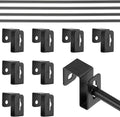 4 Set 12 Pcs Black Metal Hanging File Bracket Clips 8 Hanging Rail Clip 4 File by Trandraft