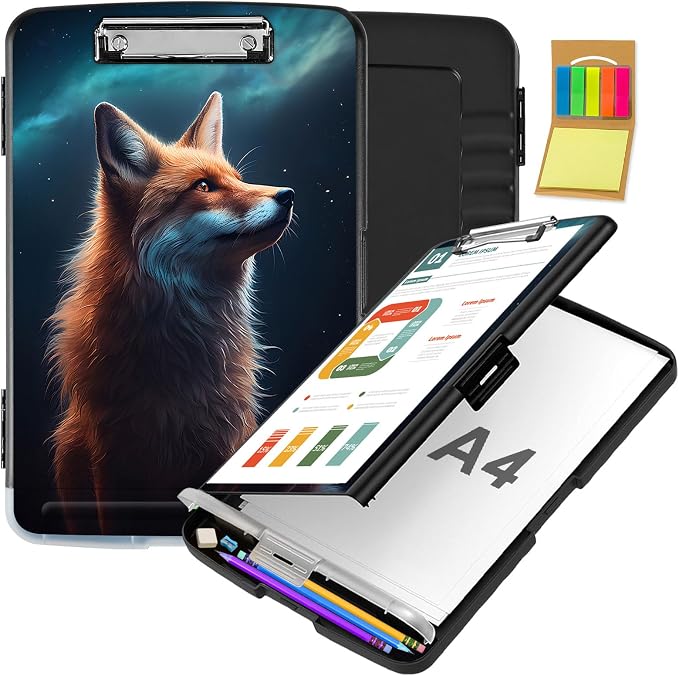 Clipboard with Storage, Office Supplies Nursing Clipboards Folder with Pen by CAPAUNVDA