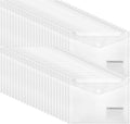 ABSOFINE 48 Pack Plastic Envelope File Folders, Transparent Folders by ABSOFINE