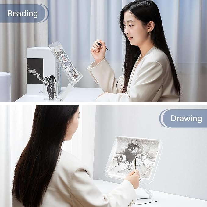 BYMECOST Acrylic Book Stand for Reading, Adjustable Book Holder - Image 7