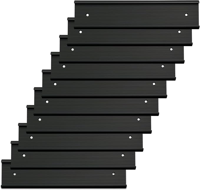 10 Pack 2” x 10” Aluminum Name Plate Holders by Unknown