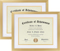ELSKER&HOME 8.5 x 11 Certificate Frame Gold by ELSKERHOME
