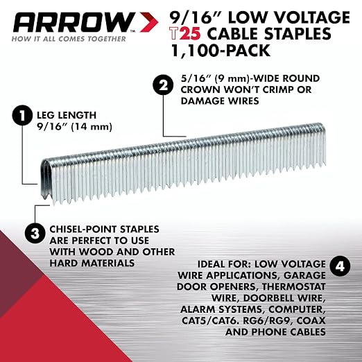 Arrow 259 T25 Heavy Duty Steel Staples - Image 3