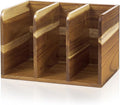 Novabright Acacia Wood File Magazine Holder Desk Organizer, 3 Vertical by Unknown