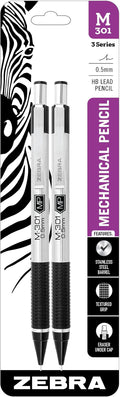 Zebra Pen, STEEL M-301 Mechanical Pencils, 0.5mm Fine Point, Refillable Lead by ZebraPen