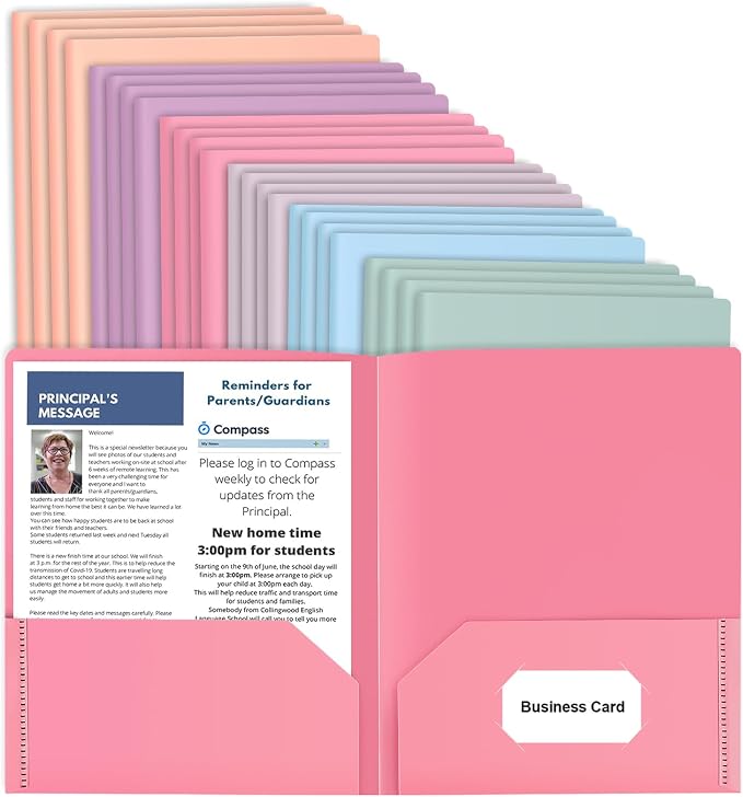 24 Pack Colored File Folders by HABGP
