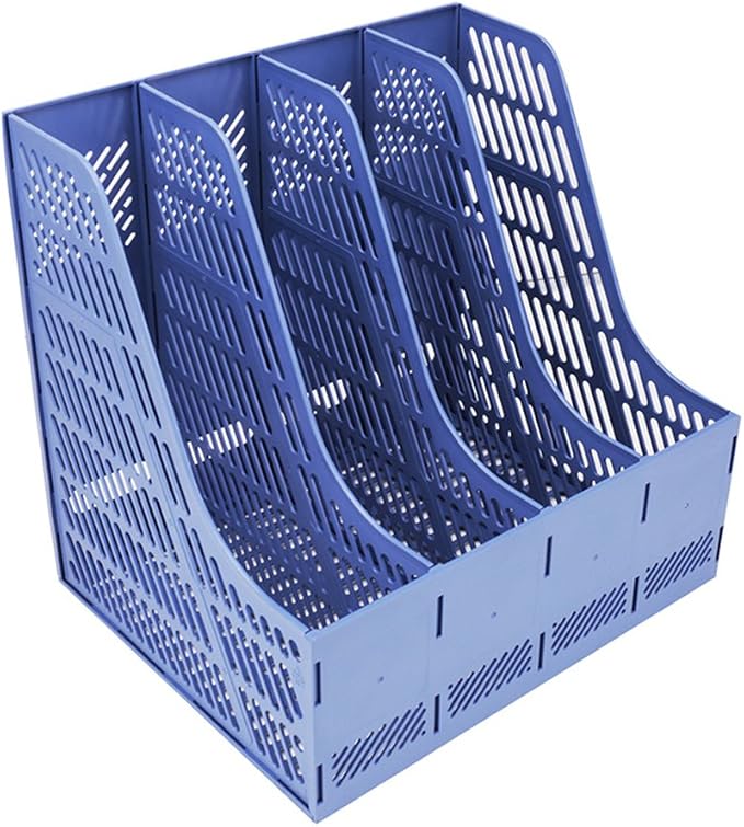 SAYEEC Sturdy Magazine Organizer Folder Desktop 4 Compartment File Holders - Image 4