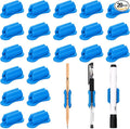 BOBOKA 20 Pack Upgraded Pencil Holder, Adhesive Pen Holder by BOBOKA