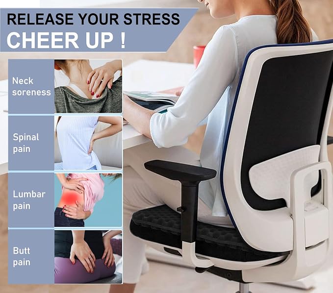 20" Gel Seat Cushion for Long Sitting – Office Chair Cushion – Wheelchair - Image 5