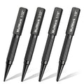MulWark 4-Piece Nail Set and Center Punch Set, 1/32" to 1/8" Hardened Cr-V by MULWARK