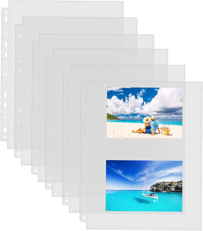 Sooez 30 Pack 4x6 Photo Sleeves, Heavy Duty Photo Sleeves by Sooez