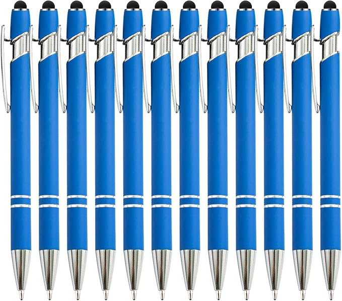 PASISIBICK 12 Pieces Blue Ballpoint Pen by PASISIBICK