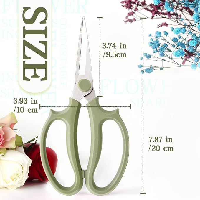 3Pcs Garden Flower Scissor, Floral Scissors Pruning Shears, Stainless Steel - Image 2