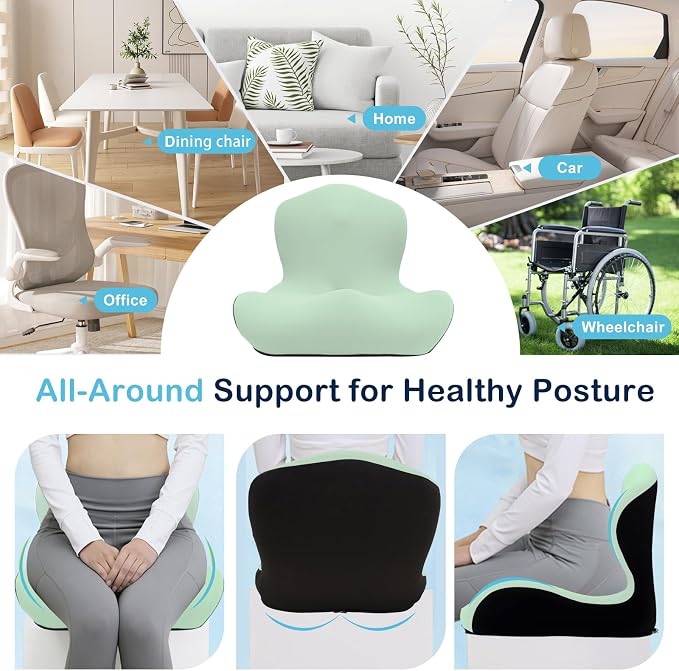 Seat Cushion, Office Chair Cushion, L-Shaped Ergonomic Car Seat Cushions - Image 8