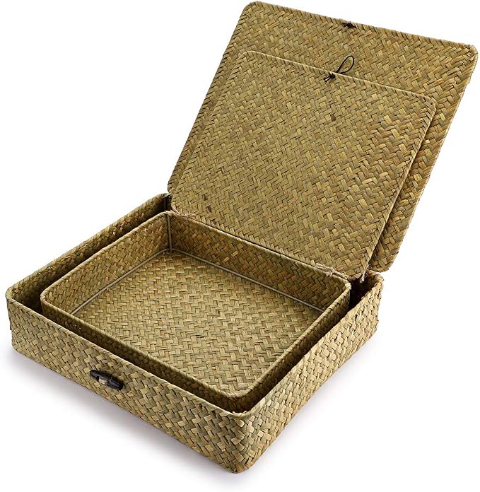 Hipiwe Natural Seagrass Storage Bins - Image 3