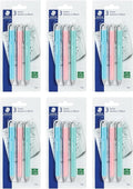 STAEDTLER Vinyl Eraser Holder 6-Pack: 3 Units Retractable Erasers by Staedtler