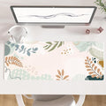 Colorful Star Minimalist Large Mouse Pad, Abstract Botanical Waterproof Desk Mat by ColorfulStar