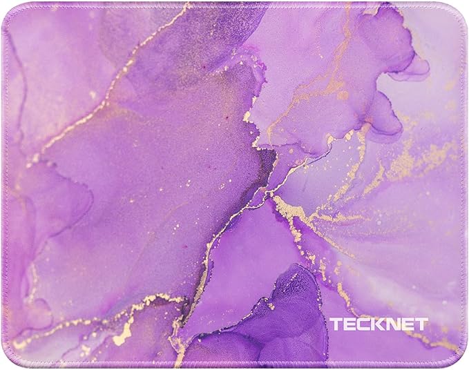TECKNET Mouse Pad with Anti-fray Stitching, Waterproof Surface & Non-Slip by Tecknet