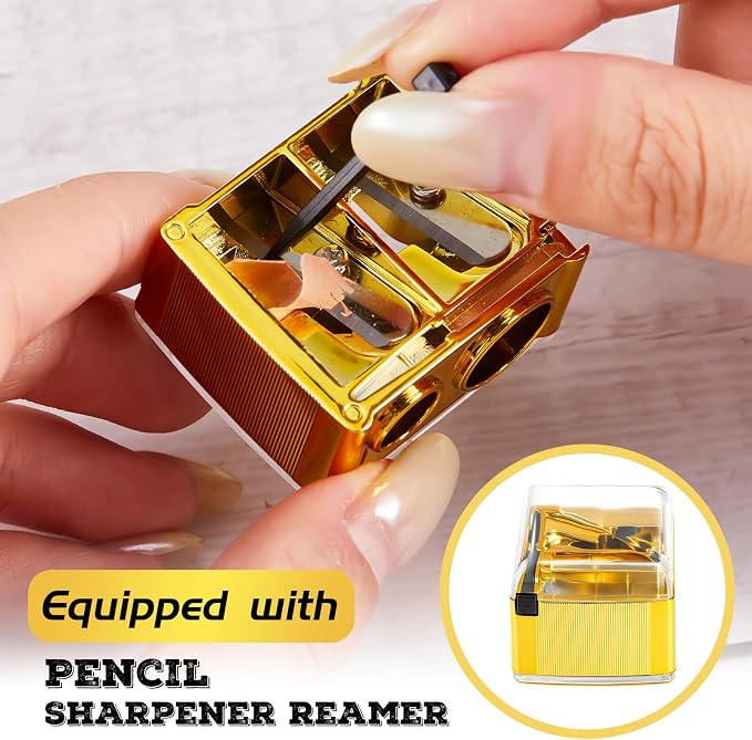 Chuangdi 5 Pack Makeup Pencil Sharpener Plastic Lip Liner Pencil Eyeliner - Image 4