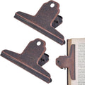 CRASPIRE 2Pcs Metal Bulldog Clips Vintage Large 4 in Bull Journal Notebook by CRASPIRE