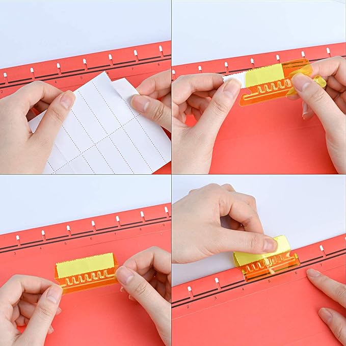 File Folder Tabs, 60+120 Sets Multicolor Hanging Folder Tabs - Image 6