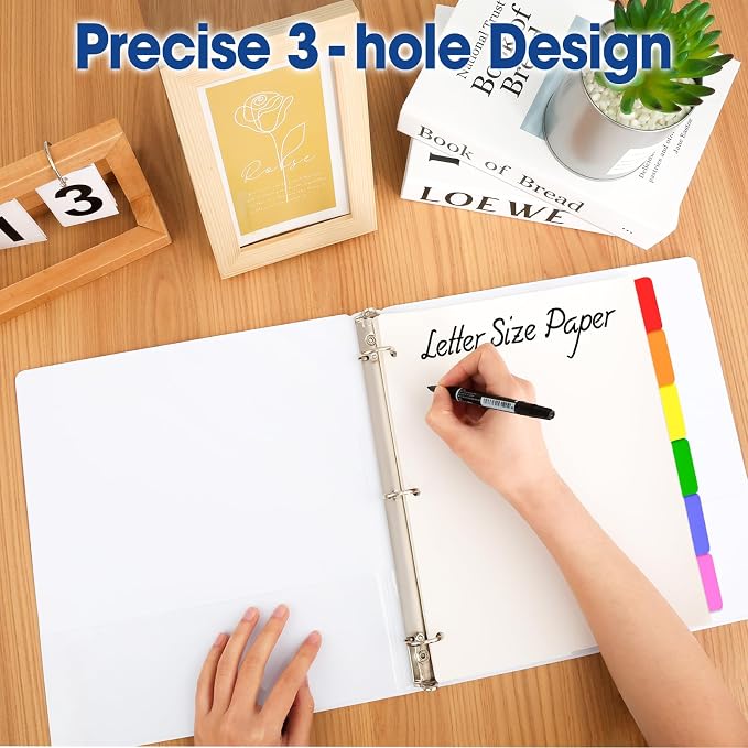 408 Pcs Binder Dividers with Multicolor Tabs, 1/6 Cut Tabs, Dividers - Image 3