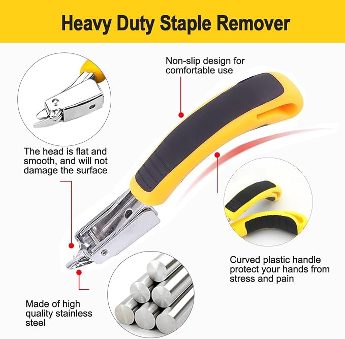 2Pcs Staple Remover Heavy Duty Upholstery Staple Puller Tool - Image 2