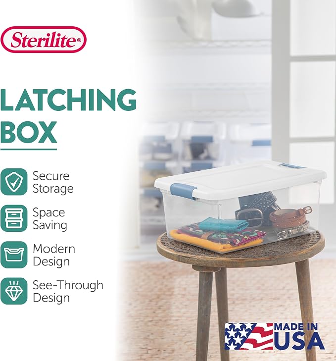 Sterilite 36-Pack Latching Box, Under Bed Storage Bins - Image 3