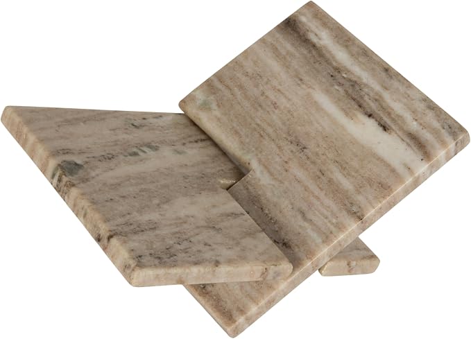 Bloomingville Decorative Marble Book Holder, Coastal Sands by Bloomingville