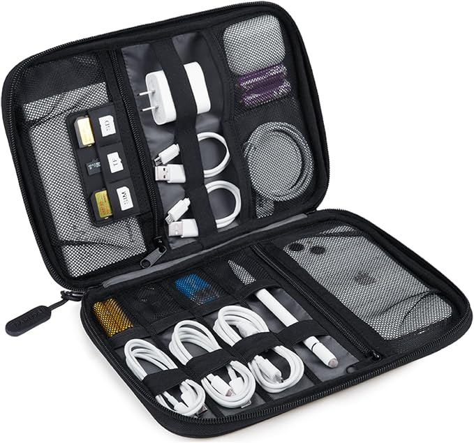 BAGSMART Large Electronics Travel Organizer Case, Tech Accessories Cord Storage by BAGSMART