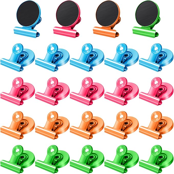 24Pack Fridge Magnets Refrigerator Magnetic Clips by JTIEO