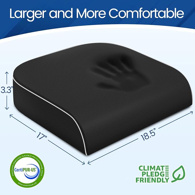 SweetSlubr Seat Cushion for Tailbone Pain Relief, Office Chair Cushion - Image 2