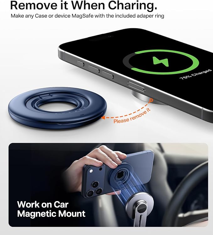 TORRAS 2025 Flagship Magnetic Phone Grip Ring Holder Kickstand Fit - Image 8
